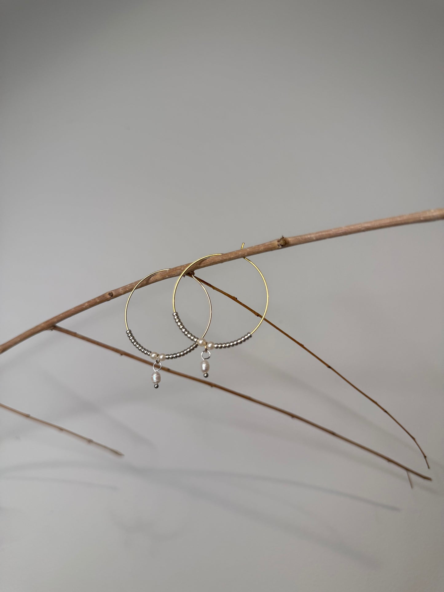 Mixed Metals Hoops
