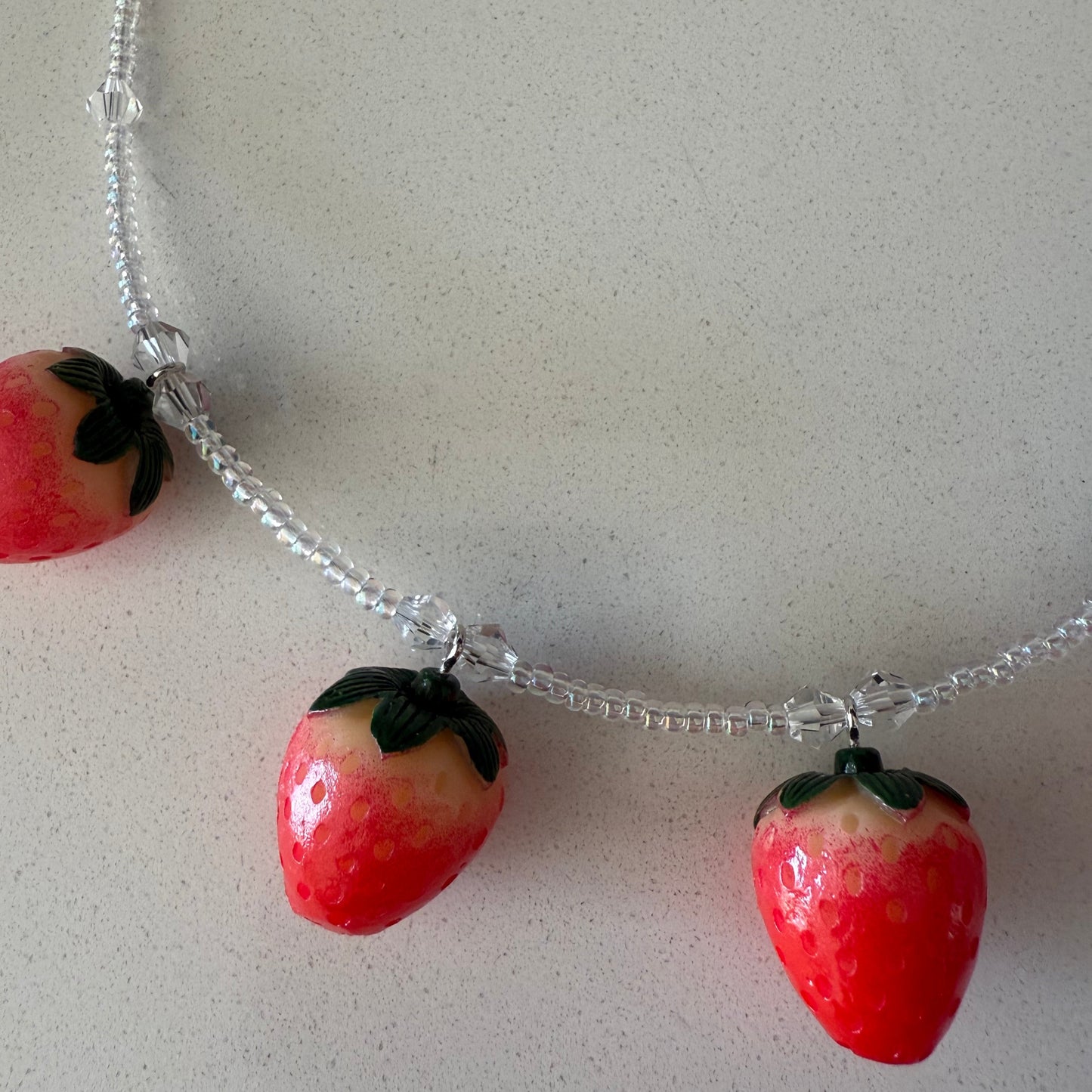 Strawberries In A Pod Necklace