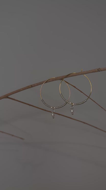 Mixed Metals Hoops